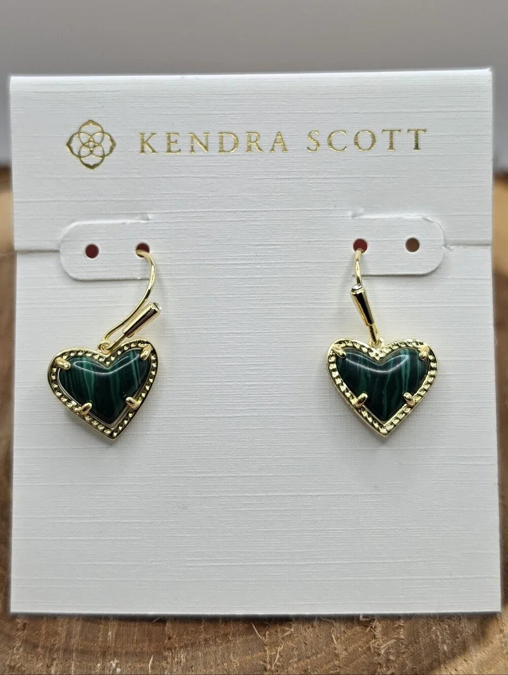 Kendra Scott Ari Heart Gold Drop Earrings